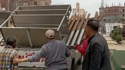 54 محضر إشغال وإزالة فورية في حملات مكبرة بالمنوفية