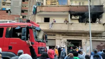 النيابة العامة تباشر معاينة حريق مصنع ملابس بالزيتون يسفر عن 6 وفيات و15 إصابة