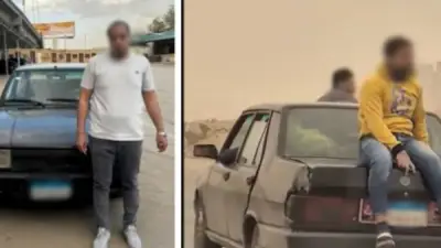 القبض على سائق سمح لآخرين بالجلوس على سيارته أثناء السير في الشروق بالقاهرة