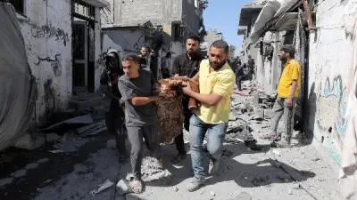 استشهاد فلسطيني في قصف إسرائيلي بطائرة مسيرة شرق خان يونس