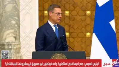 رئيس فنلندا يشيد بالتطورات في مصر: طرق جديدة وبنية تحتية متطورة