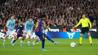 لامين يامال يسجل ثم يغادر.. إصابة تثير قلق برشلونة في فوز على سيلتا فيجو