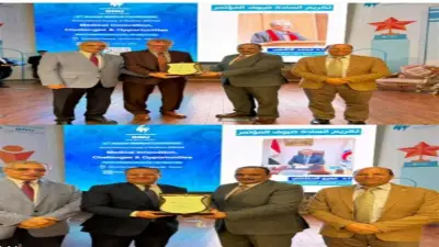 جامعة بنها الأهلية تكرم عميد كلية الطب ورئيس المستشفيات الجامعية خلال مؤتمر علمي