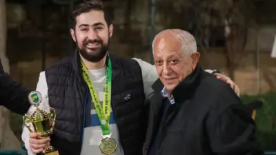 نجل المستكاوي يوجه رسالة مؤثرة لوالده بعد وعكته الصحية