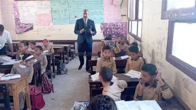 وكيل تعليم بني سويف يتفقد مدرسة إهناسيا الابتدائية ويشدد على الانضباط