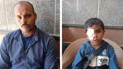 استغاثة أب لإنقاذ نظر ابنه بعد اعتداء زملائه بقلم رصاص في المنوفية