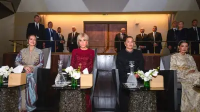 افتتاح المسرح الملكي بالرباط بحضور أميرات المغرب وبريجيت ماكرون