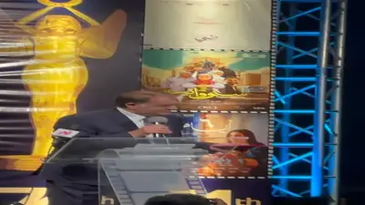 رياض الخولي يحتفل بعيد ميلاده خلال تكريمه بمهرجان الكاثوليكي للسينما