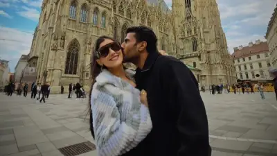 مي عمر ومحمد سامي في إطلالة رومانسية جديدة على إنستجرام