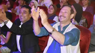 أيمن الشيوي يشهد عرض 