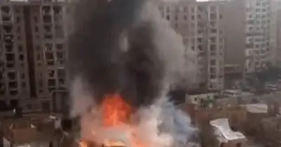 اندلاع حريق في مصنع للغراء غربي طهران