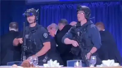 إخراج ترامب وفانس من حفل عشاء مراسلي البيت الأبيض بعد إطلاق نار