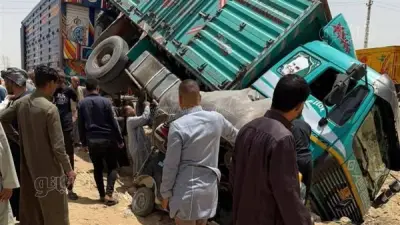 إصابة شخصين في تصادم نقل وتوك توك بالبهنسا شمال المنيا