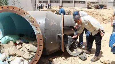 رئيس مياه الفيوم يتابع بدء ربط المرحلة الثالثة بمحطة العزب الجديدة