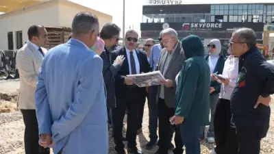 محافظ بورسعيد يوجه بضم الشارع الخلفي لمجمع المطاعم لخطة التطوير