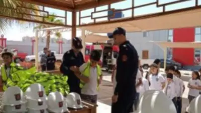 الحماية المدنية بالقاهرة تستقبل طلاب المدارس لتعريفهم بمخاطر الحرائق