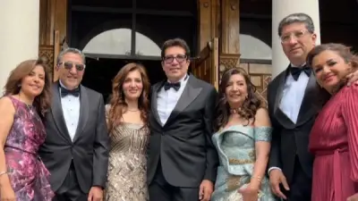 هاني رمزي يحتفل بزفاف ابن شقيقته في حفل عائلي