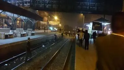 حريق بعجلة قطار في محطة ملوي بالمنيا دون خسائر بشرية