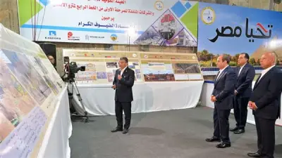السيسي يتفقد أعمال محطة مترو الأهرامات ويشغل ماكينة حفر الأنفاق