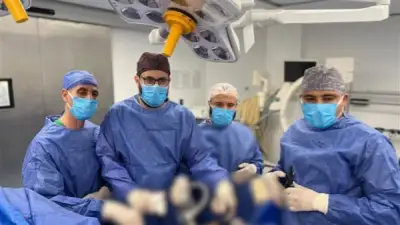 نجاح عملية استئصال ورم سرطاني بالمنظار بمستشفى القنطرة غرب