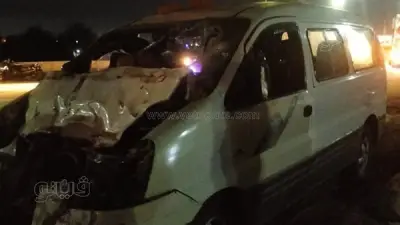 عودة الحركة لطبيعتها على دائري بشتيل بعد حادث تصادم ووفاة شخصين