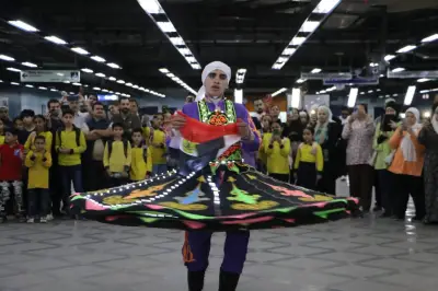 وزارة الثقافة تنظم عرضاً فنياً لفرقة أطفال الأنفوشي بمحطة مترو هليوبوليس