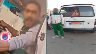 ضبط قائد ميكروباص سار عكس الاتجاه واصطدم بسيارة سيدة في بورسعيد