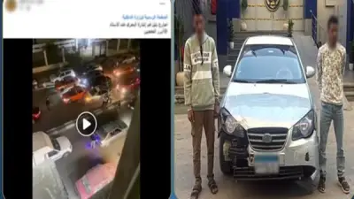 هروب سائق من حملة مرورية بالإسماعيلية ينتهي باصطدامه بثلاث سيارات