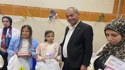 أطفال وأطباء يطبخون أملًا لمرضى الفينيل كيتونوريا في مستشفى كفر الشيخ