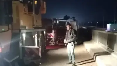 إصابة شخصين في حادث انقلاب سيارة نقل على طريق طلخا - جمصة بالدقهلية