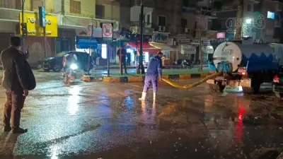 أمطار ورياح تضرب محافظة المنوفية والمحافظ يتفقد أعمال شفط المياه ميدانيًا