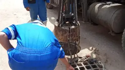 مياه القناة تواصل تطهير شبكات الصرف الصحي في السماكين بالإسماعيلية