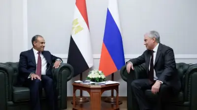 وزير الخارجية المصري يلتقي رئيس الدوما الروسي لتعزيز التعاون البرلماني بين البلدين
