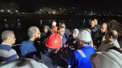 محافظ القليوبية يتفقد موقع احتواء تسرب السولار بترعة الإسماعيلية للمرة الثانية