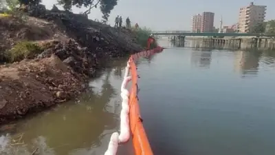 القابضة للمياه تؤكد سلامة مياه الشرب رغم تسرب بقعة سولار بترعة الإسماعيلية