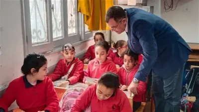 وكيل تعليم دمياط يتفقد النظام الدوار ويقيم مهارات الطلاب في اختبارات مارس