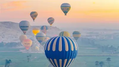 سلطات الطيران المدني بالأقصر تلغي رحلات البالون الطائر بسبب سوء الأحوال الجوية