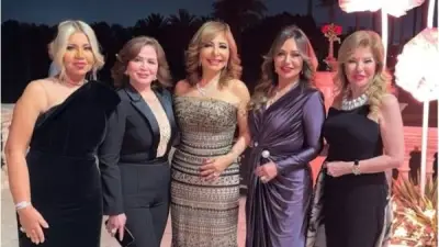 ليلى علوي تهنئ عمرو أديب ولميس الحديدي بخطوبة نجلهما نور في حفل عائلي مميز