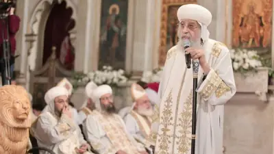 البابا تواضروس يدعو لترشيد الاستهلاك في قداس أحد الزعف بالإسكندرية