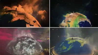 تصميم مسرح كانييه ويست في كاليفورنيا يخطف الأنظار برحلة من الأرض إلى المريخ