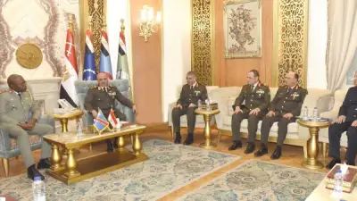 رئيس أركان الجيش المصري يستقبل نظيره الكونغولي لتعزيز التعاون العسكري المشترك