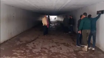 محافظ الجيزة يشرف على تطوير نفق وادي النيل بالعجوزة لتحسين الصرف والإضاءة والأمن