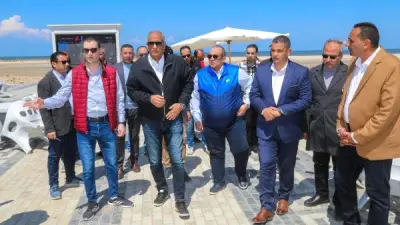 محافظ كفر الشيخ يتفقد الكورنيش الجديد بمصيف بلطيم ويؤكد على الالتزام بالمعايير الإنشائية والجمالية