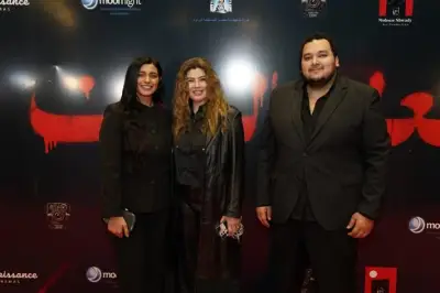 رانية فريد وشوقي يحضران حفل إشعال شعلة الموتى في احتفال ثقافي مميز