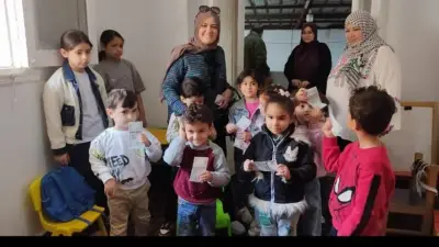 اتحاد المرأة بحزب الوعي يشارك أطفال فلسطين في مركز ميرا احتفالات يوم اليتيم