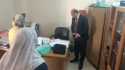 زيارة مفاجئة لوزير العمل حسن رداد لمكتب عمل بدر لتفقد الخدمات المقدمة للمواطنين