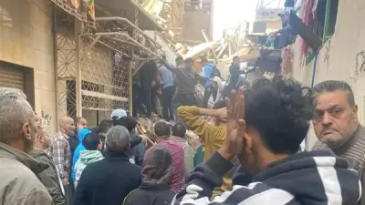 النيابة تحقق في انهيار عقار الجمالية وتشكيل لجنة فنية لفحص المبنى