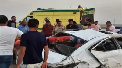 حادث انقلاب موتوسيكل بطريق مصر الإسكندرية الزراعي يُسفر عن إصابة شابين في القليوبية