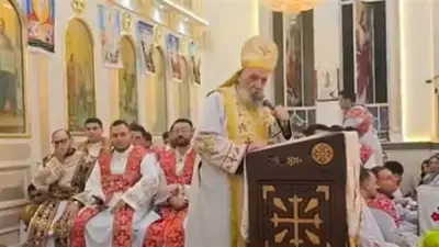 محافظ الغربية يشارك في صلوات قداس عيد القيامة بكنيسة مارجرجس بطنطا وسط أجواء روحانية