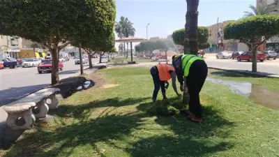 الإسماعيلية تستعد لاستقبال زوار شم النسيم بتجهيز الحدائق وإزالة القمامة